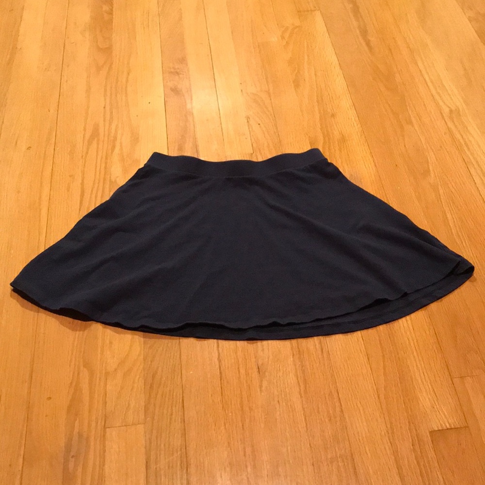 Garage Navy Blue Skater Skirt